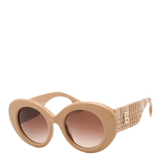 Burberry Women's Beige/Brown Burberry Sunglasses 49mm