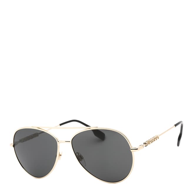 Burberry Women's Gold/Grey Burberry Sunglasses 58mm