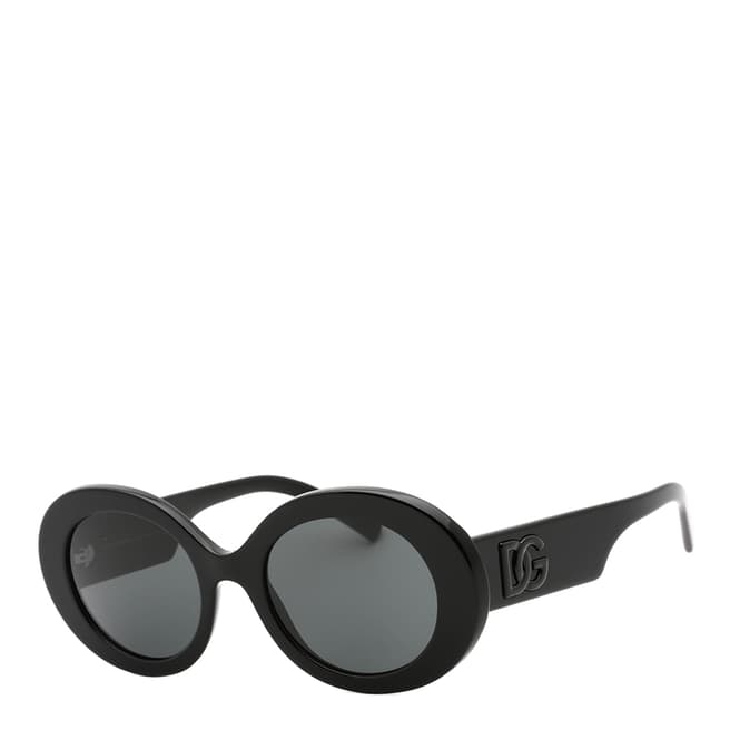 Dolce & Gabbana Women's Black/Dark Grey Dolce & Gabbana Sunglasses 51mm