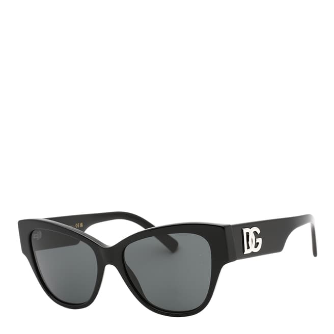 Dolce & Gabbana Women's Black/Dark Grey Dolce & Gabbana Sunglasses 54mm