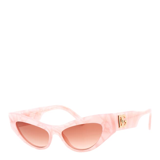Dolce & Gabbana Women's Pink Marble Dolce & Gabbana Sunglasses 52mm