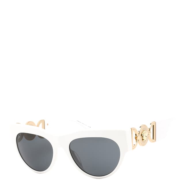 Versace Women's White/Grey Versace Sunglasses 56mm