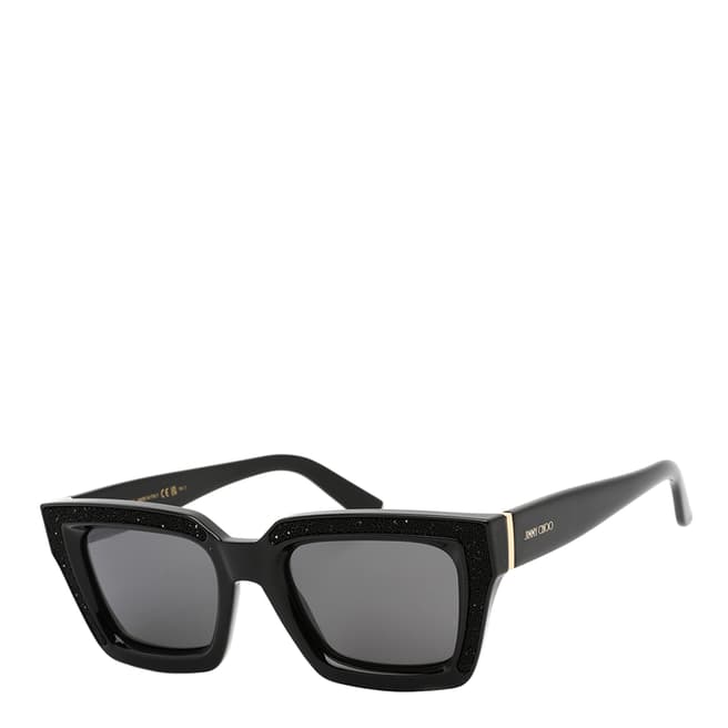 Jimmy Choo Women's Black/Silver Jimmy Choo Sunglasses 51mm