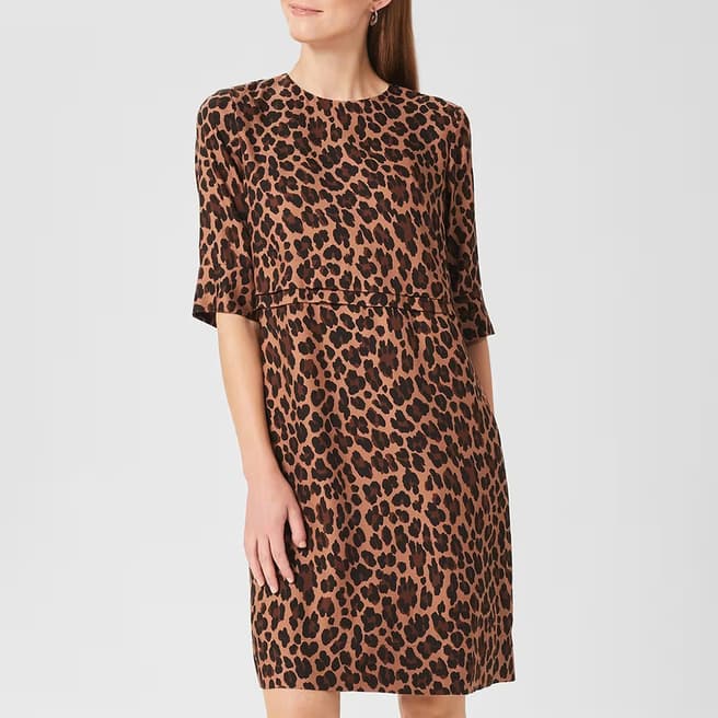 Hobbs London Leopard Print Iza Tunic Dress