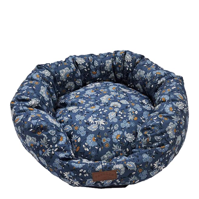 Fat Face FatFace Blue Floral Round Bed Small
