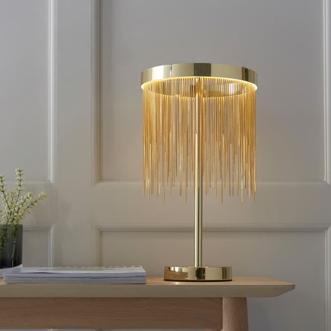 Gallery Living Howth 1 Table Lamp Satin Brass
