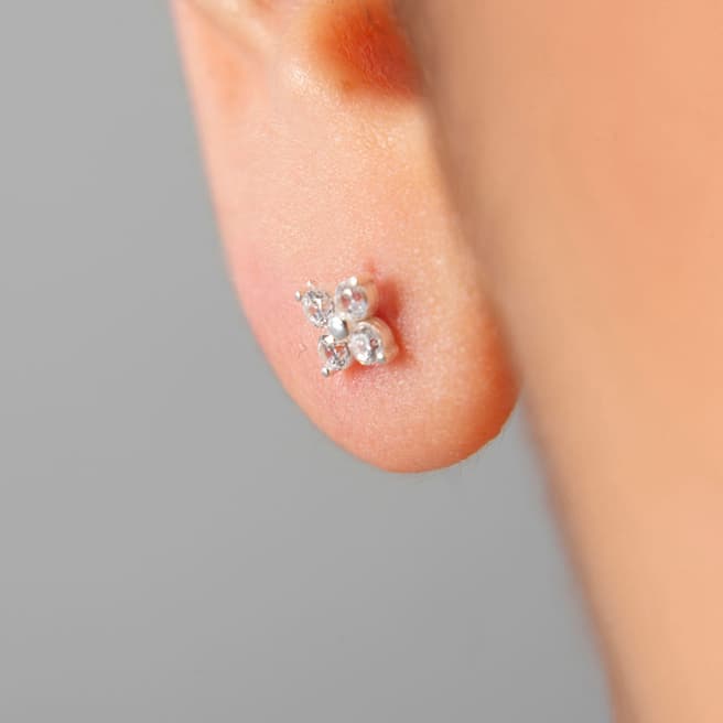 Elika Silver Stone Earring