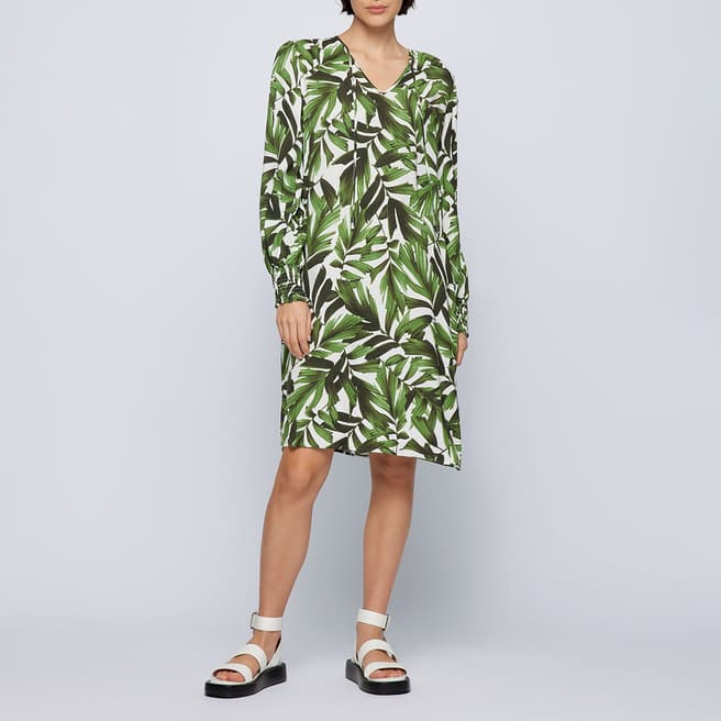 BOSS Green C_Decalma Leaf Mini Dress