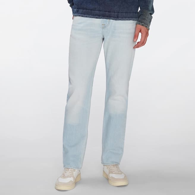 7 For All Mankind Light Blue Straight Stretch Jeans