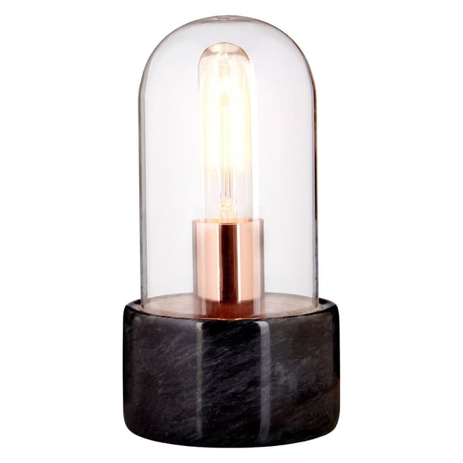 Fifty Five South Black Marble/Glass Lamonte Bell Lamp