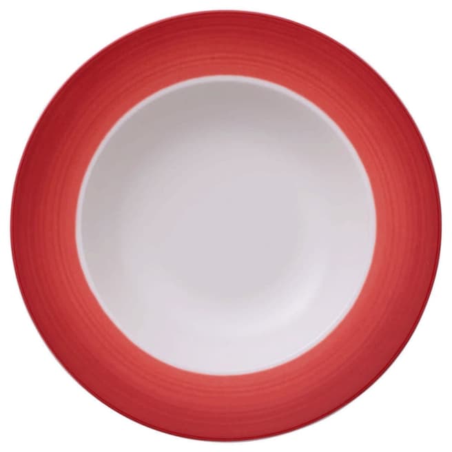Villeroy & Boch Set of 6 Colourful Life Deep Red Deep Plates