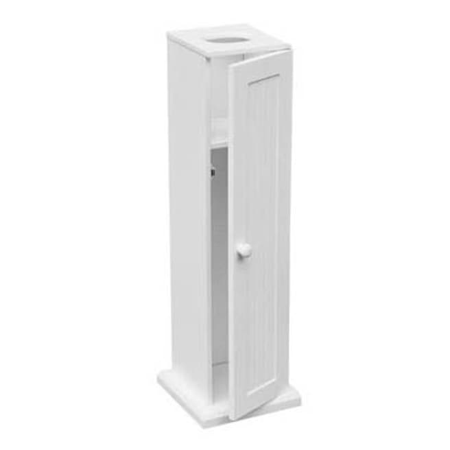 Premier Housewares Portland Toilet Paper Cabinet, White