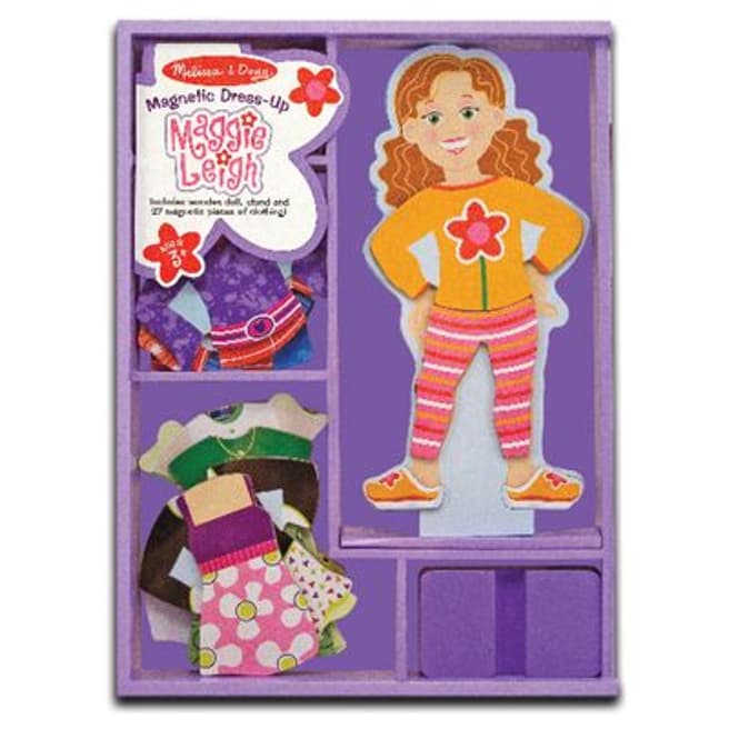 Melissa and Doug Maggie Leigh Magnetic Wooden Dress Up Set