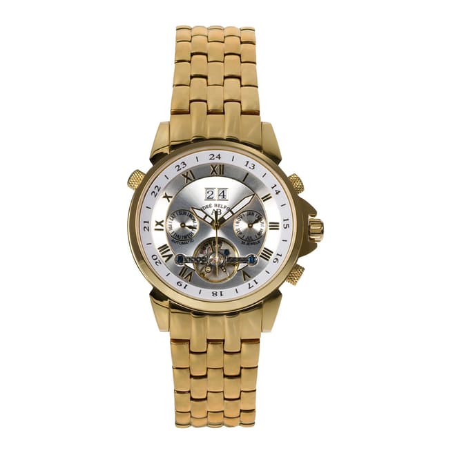 Andre Belfort Men's Gold/Silver Stainless Steel Watch