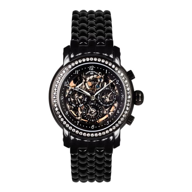 Andre Belfort Men's Black Intemporelle Bracelet Watch