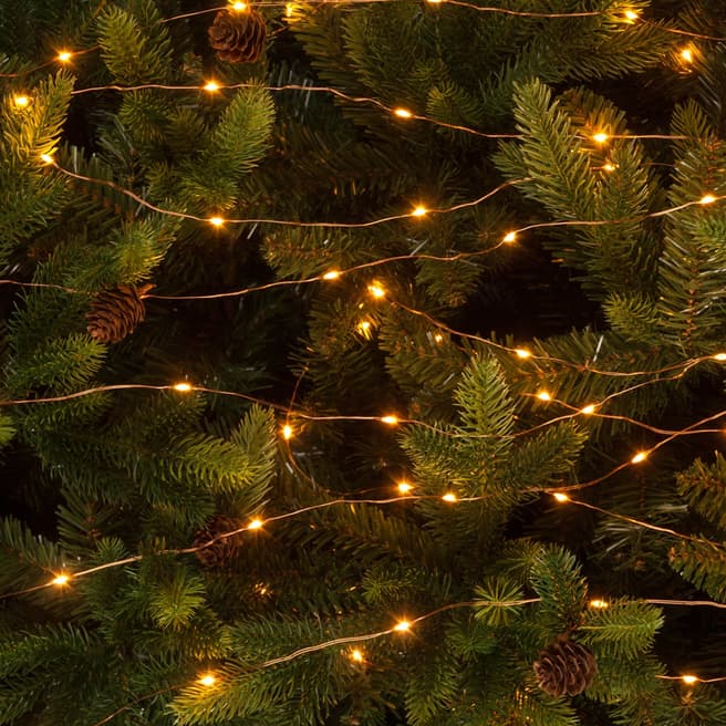Festive Twinkling Branch Light, Amber 250cm