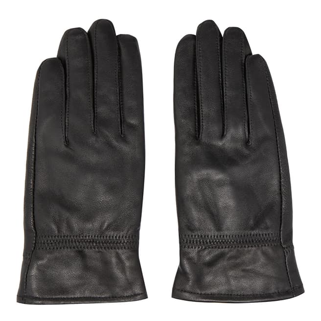 JayLey Collection Black Leather Gloves