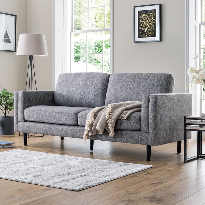 The Great Sofa Company Dundee 3 Seater Sofa, Charcoal