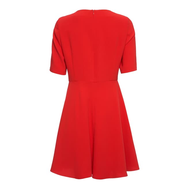 Red Crepe Dress - BrandAlley