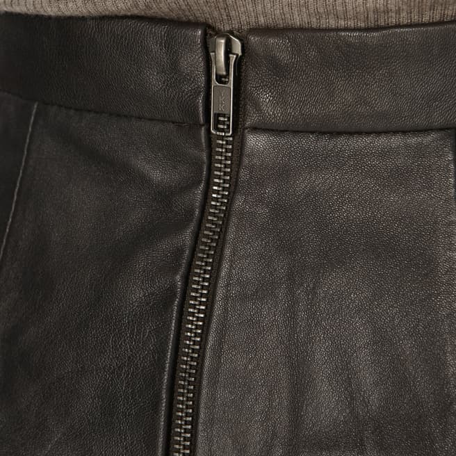 Pannala A Line Leather Skirt - BrandAlley