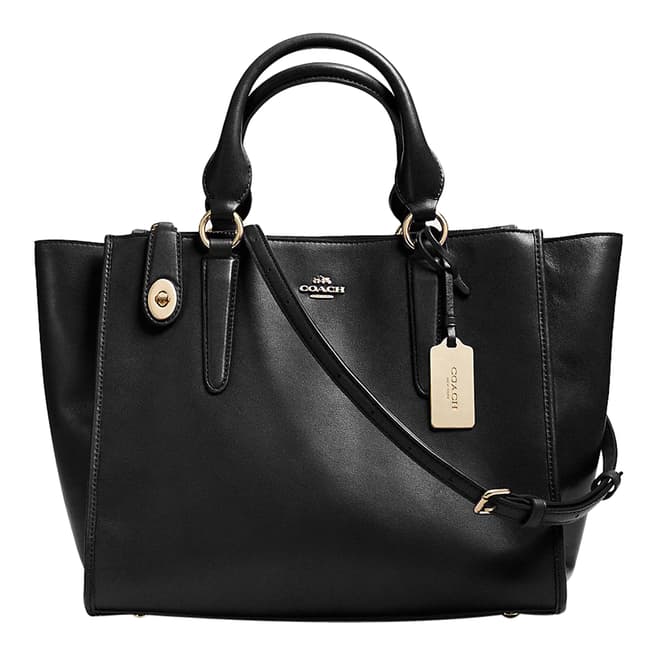 Black Leather Carryall Bag - BrandAlley