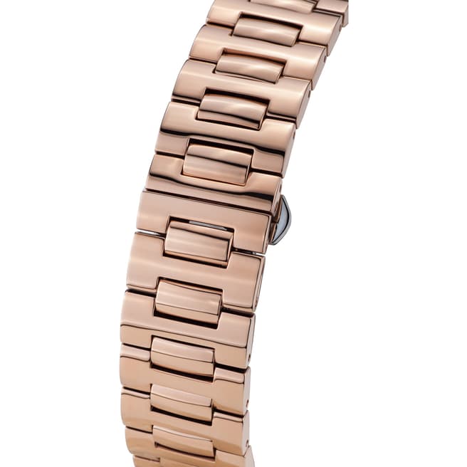 Women's White and Rose Gold Stainless Steel Watch - BrandAlley