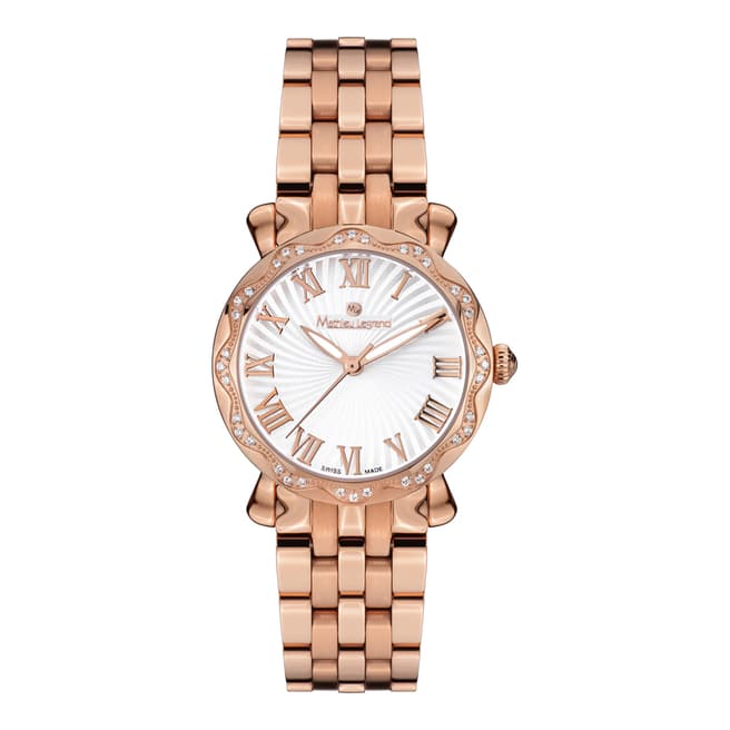 Women's Rose Gold Stainless Steel Les Vagues Watch - BrandAlley