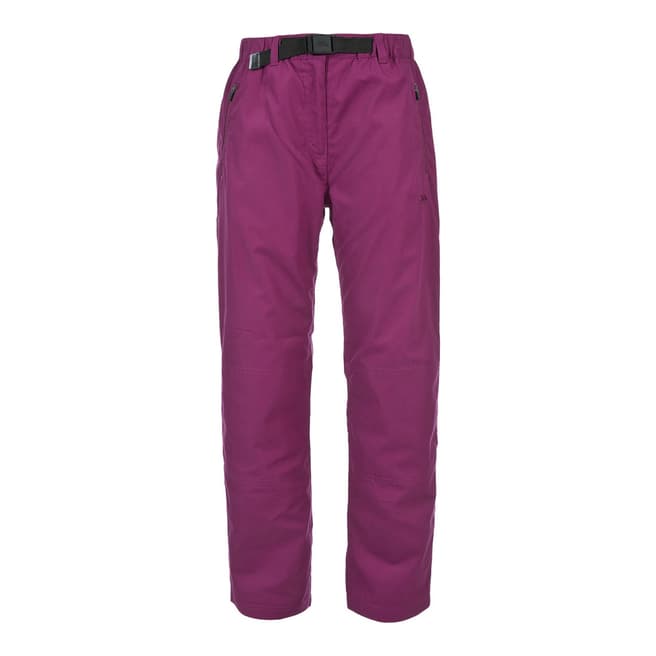 Women's Purple Contest Cotton Blend Trousers - BrandAlley