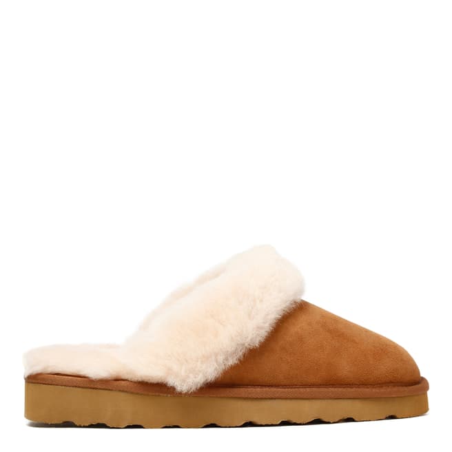 Chestnut Suede Classic Slippers - BrandAlley