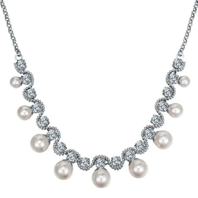 Silver Pearl Necklace - BrandAlley