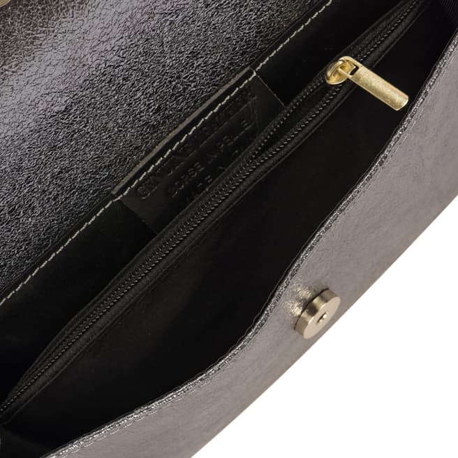 Grey Leather Crossbody/Clutch Bag - BrandAlley