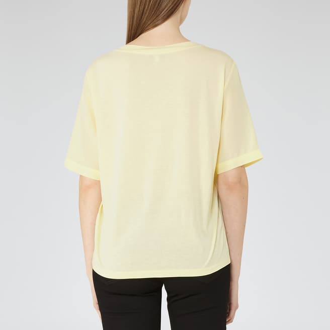 Lemon Greer Oversized Silk Front T-Shirt - BrandAlley