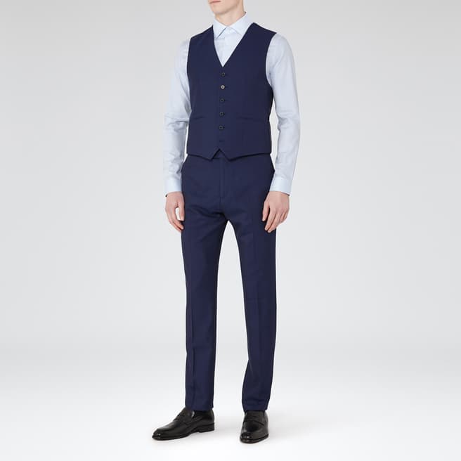 Blue Jones Modern Fit Wool Suit - BrandAlley