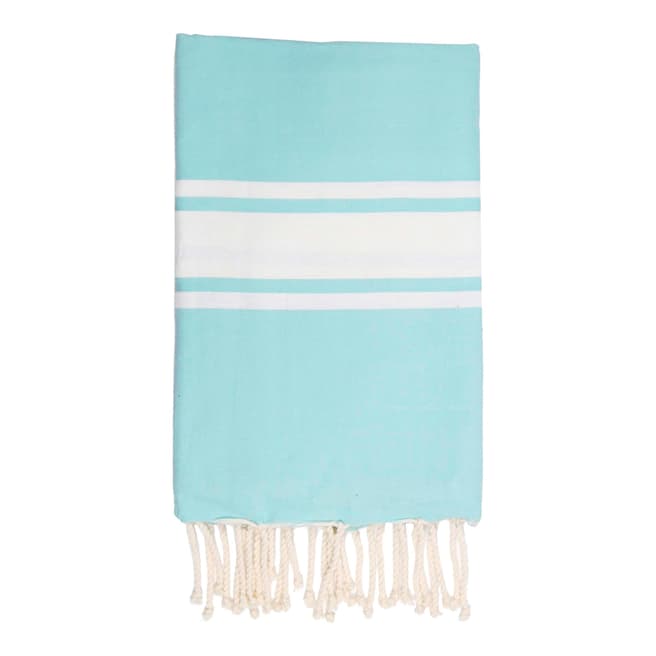 St Tropez Hammam Towel, Aqua - BrandAlley