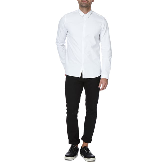 White Chrome Cotton Shirt - BrandAlley