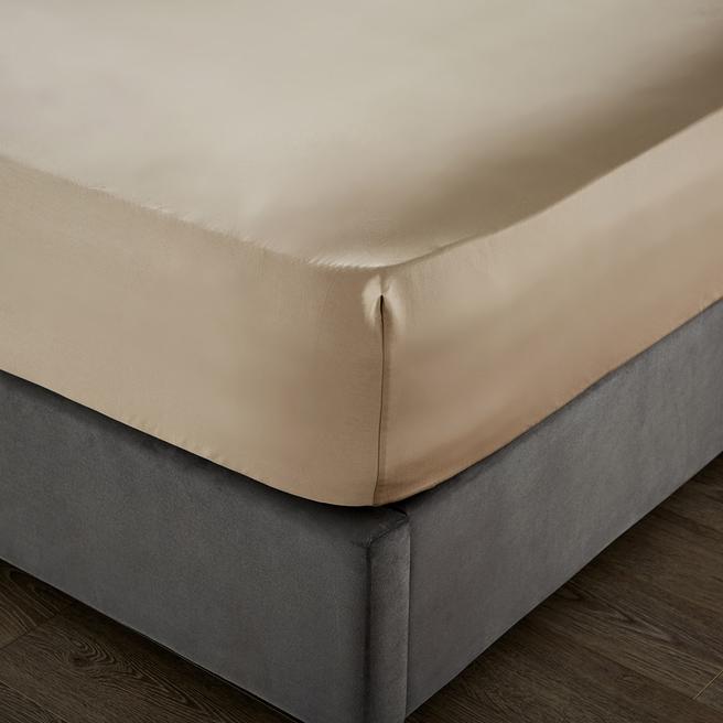 1000TC Super King Deep Fitted Sheet, Flax BrandAlley