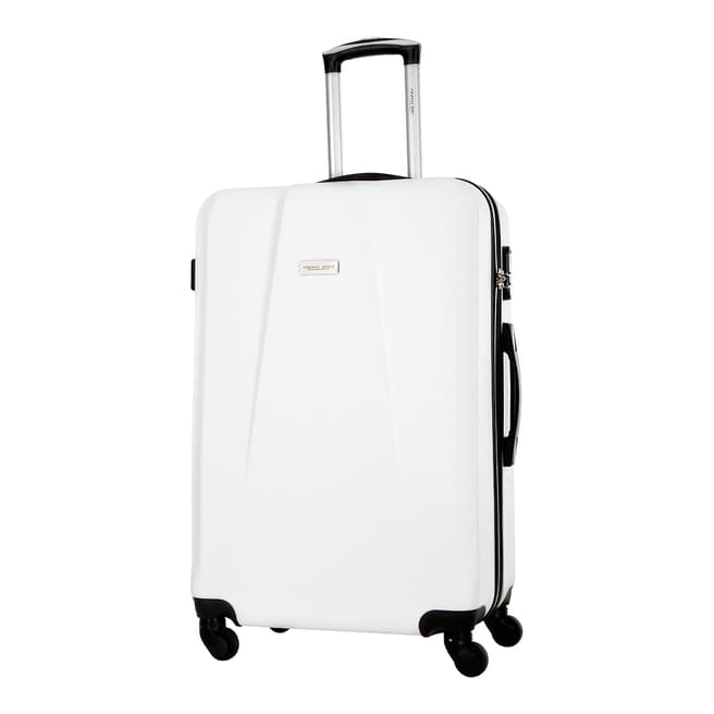 White Pandara Set Of Three 4 Wheeled Suitcases 46/56/66cm - BrandAlley