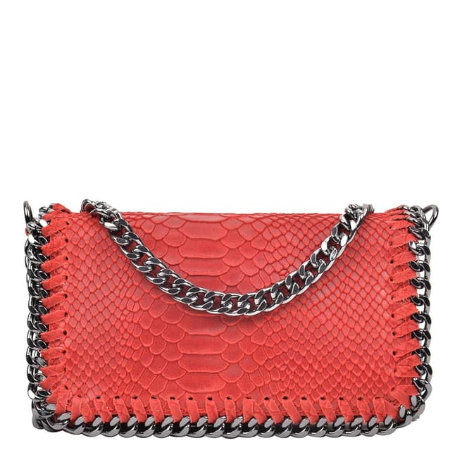 Red Leather Clutch - BrandAlley