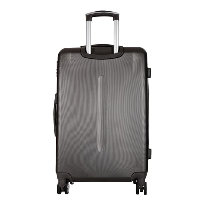 Grey Comilla Set Of Three 8 Wheeled Suitcases 46/56/66 cm - BrandAlley