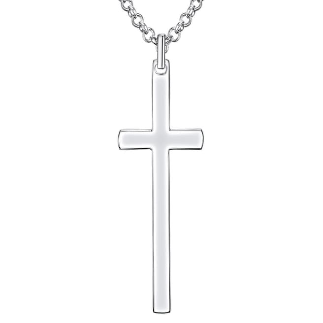 Silver Cross Necklace - BrandAlley