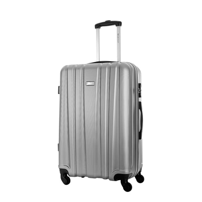 Silver Akina 8 Wheel Suitcase 56cm - BrandAlley