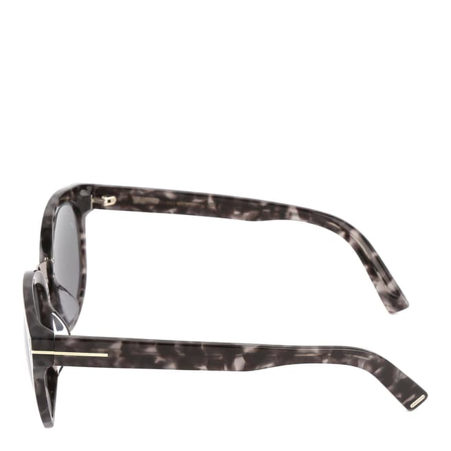Men's Grey Havana Rounded Sunglasses 54mm - BrandAlley