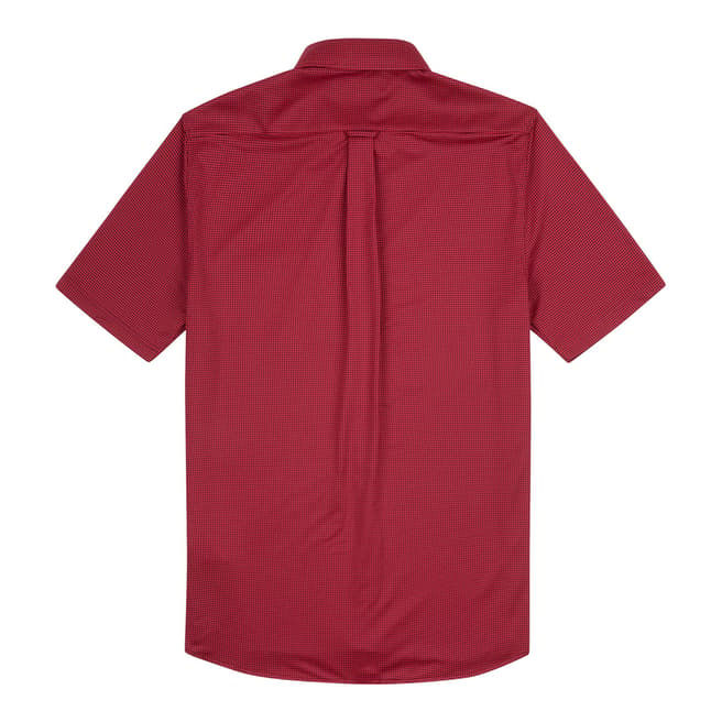 Red/Navy Effortless Short Sleeve Shirt - BrandAlley