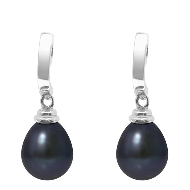 Black Tahiti Pearl Earrings - BrandAlley