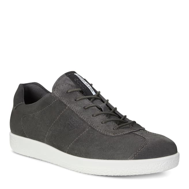 Dark Grey Nubuck Leather Soft 1 Sneaker - BrandAlley