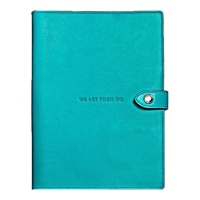 Turquoise Glovetanned Sketchbook - BrandAlley
