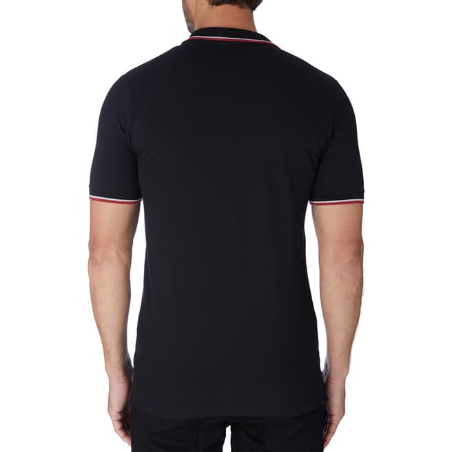 Black Patch Logo Polo Shirt - BrandAlley