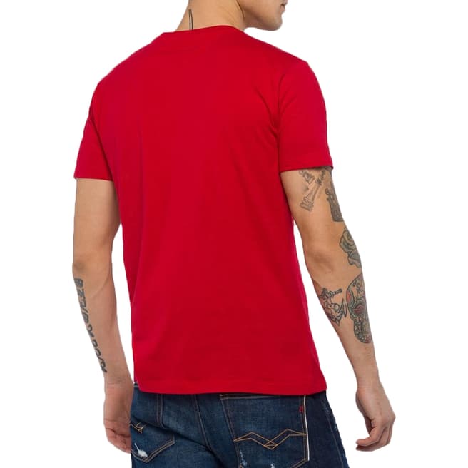 Red Cotton Crew Neck T-Shirt - BrandAlley