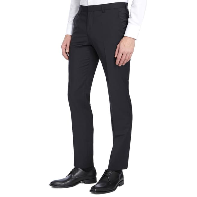 Black Genius Slim Leg Suit Trousers - BrandAlley