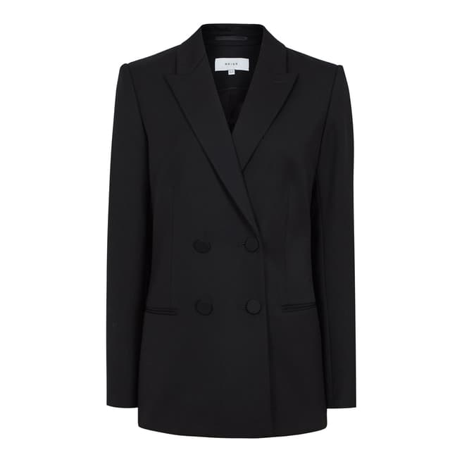 Black Nola Wool Tailored Blazer - BrandAlley